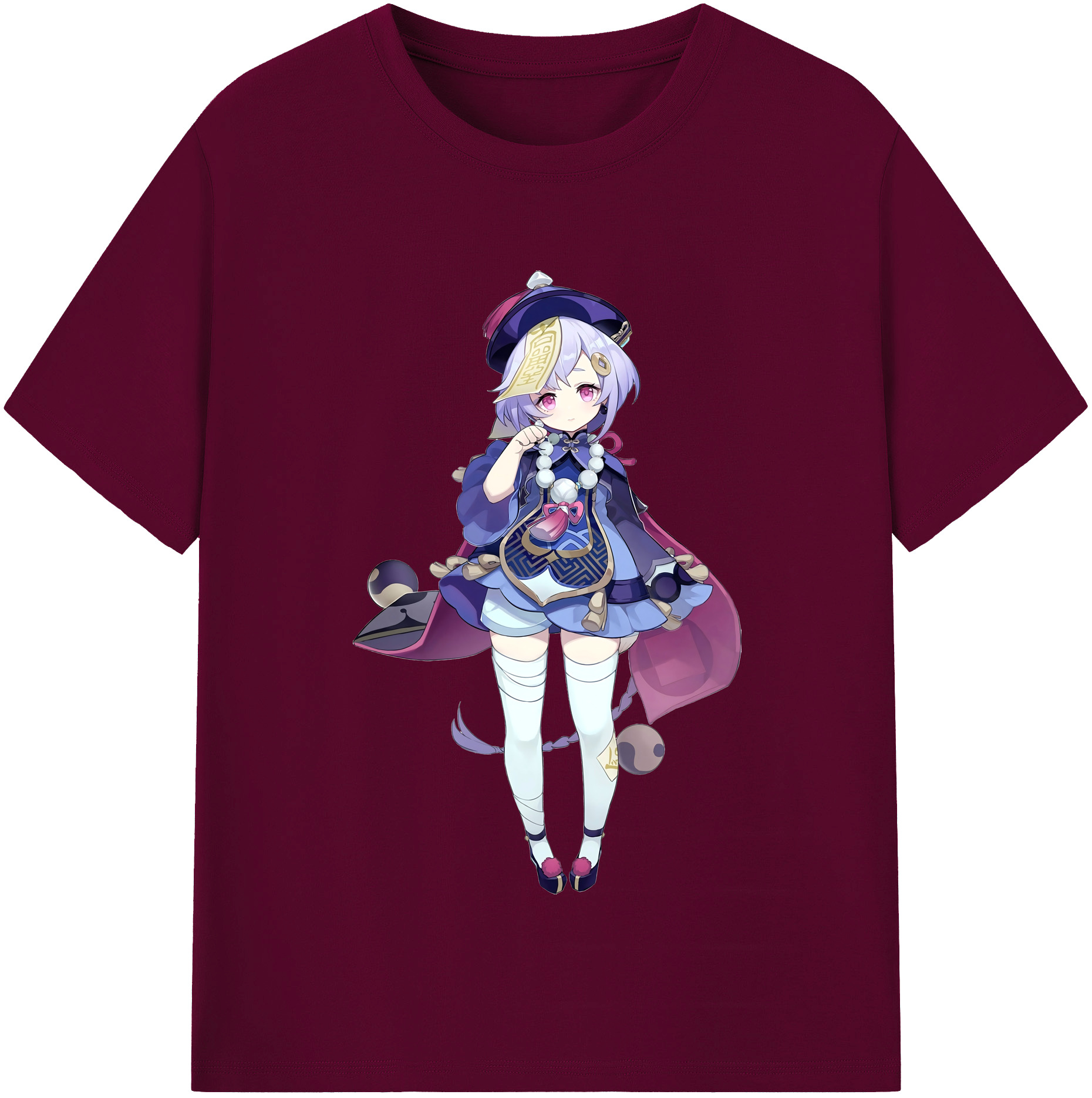 げんし神 七七 なな  genshin Nana レディースカジュアルプリントTシャツ（綿100％）